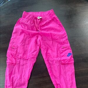 Nike Hot Pink Cargo Jogger Pants Size Medium